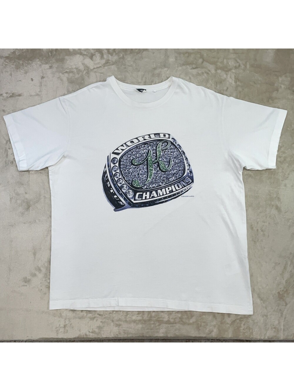 KITH Classics World Champions Ring White Tee Excellent Condition Mens XXL RARE